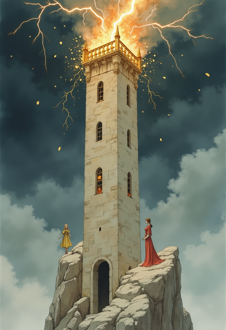 塔(The Tower)タロットカード