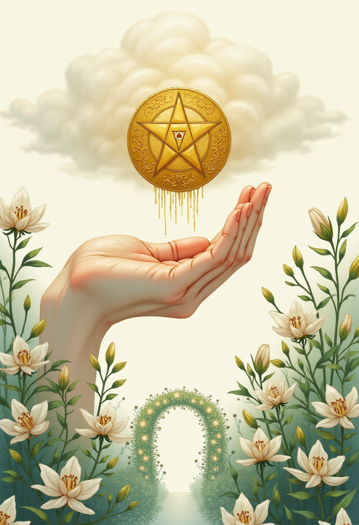 ペンタクルのエース（Ace of Pentacles）