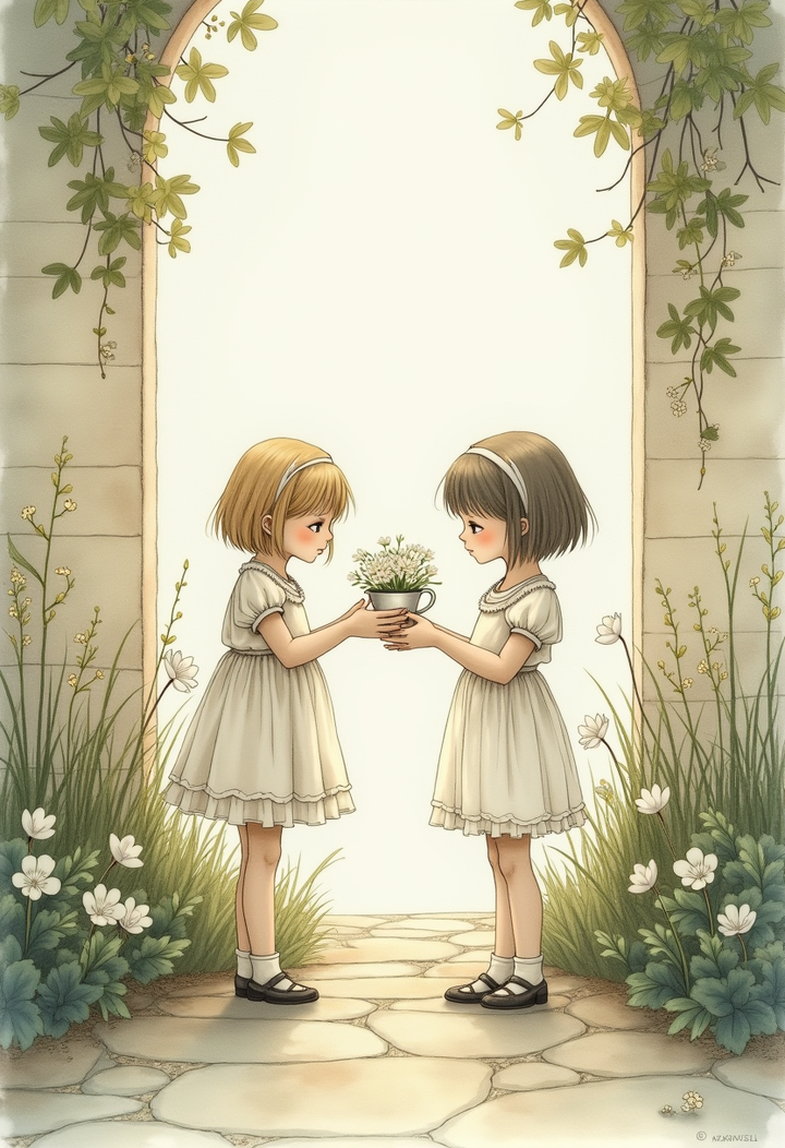 カップの6(Six of Cups)タロットカード