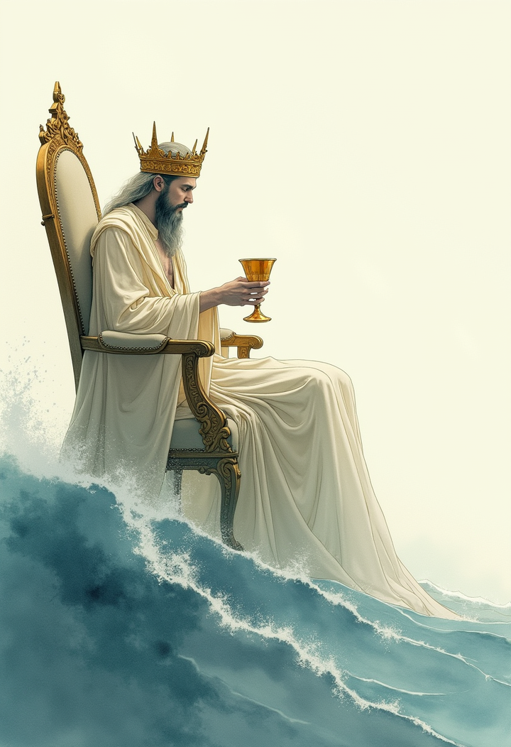 カップのキング(King of Cups)タロットカード